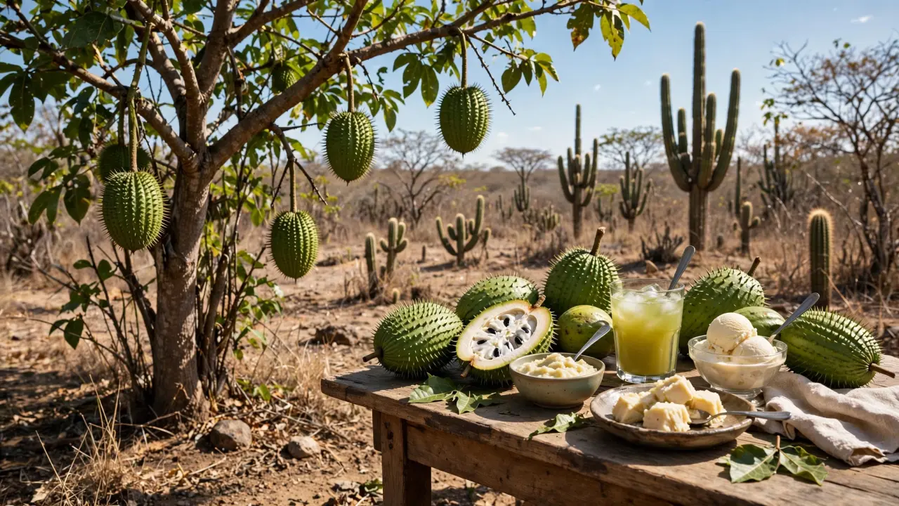 Soursop Tree and Soursop Fruit